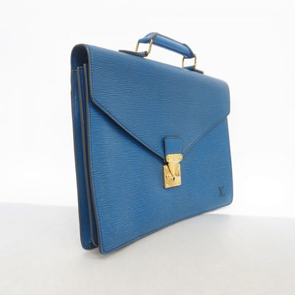 Louis Vuitton Briefcase Epi Blue — view 2