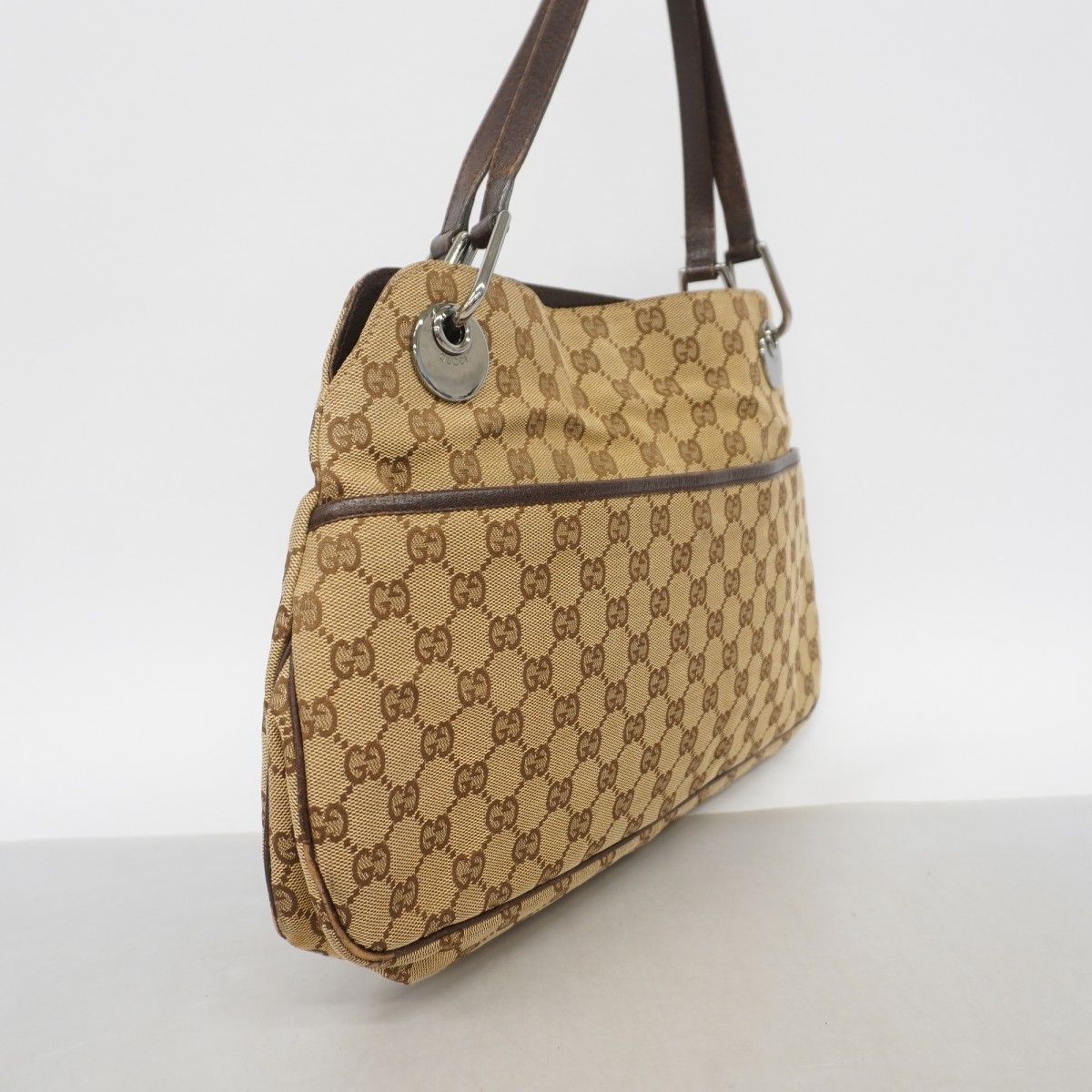 Gucci Tote GG Canvas Beige Silver — view 2