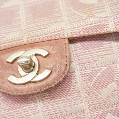 Chanel Shoulder Bag Nylon Pink Silver — view 6