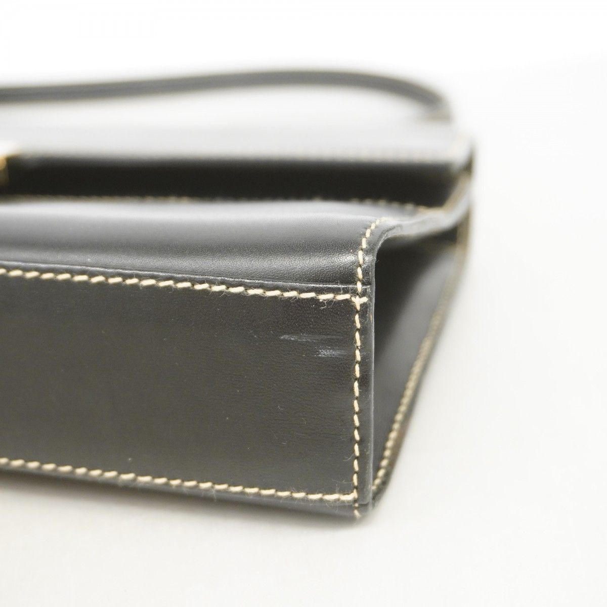 Gucci Shoulder Bag 001 Leather Black Chien Panning Gold — view 6