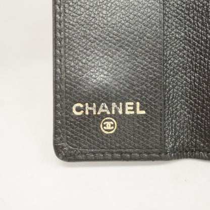 Chanel Key Case Here Caviar Leather Black Gold Key Holder — view 4