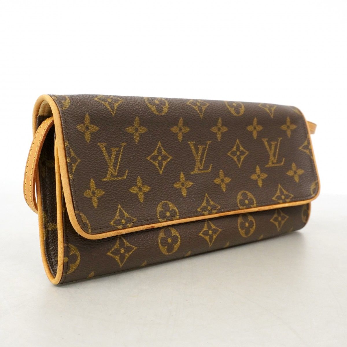 Louis Vuitton Shoulder Bag Monogram Pochette Twin GM Brown — view 2