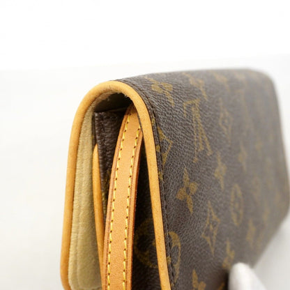 Louis Vuitton Shoulder Bag Monogram Pochette Twin GM Brown — view 8