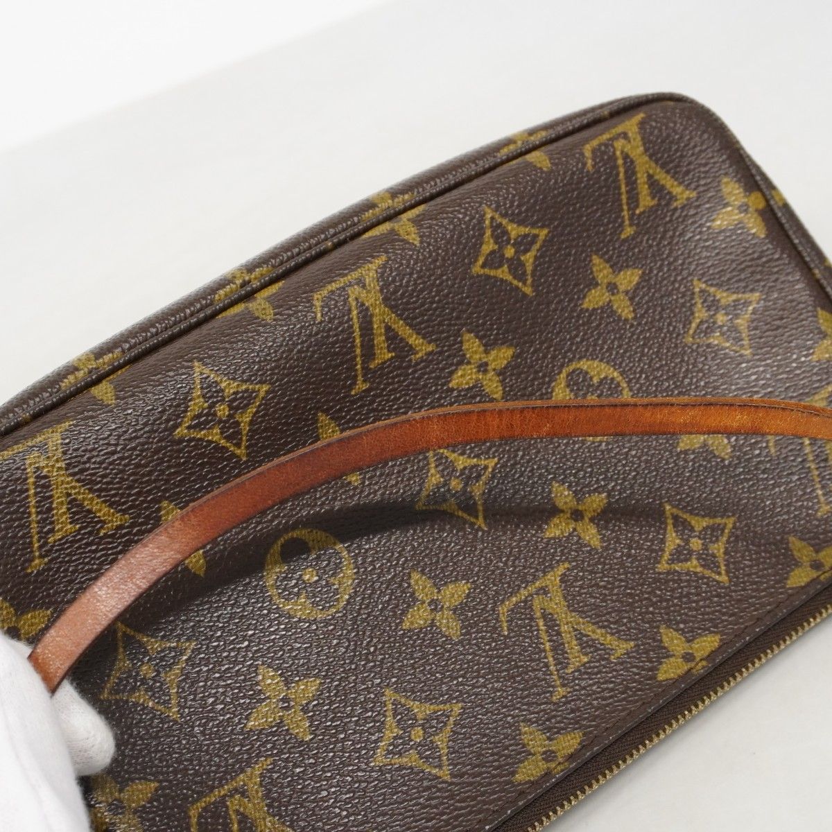 Louis Vuitton Pouch Monogram Pochette Soir Brown — view 7