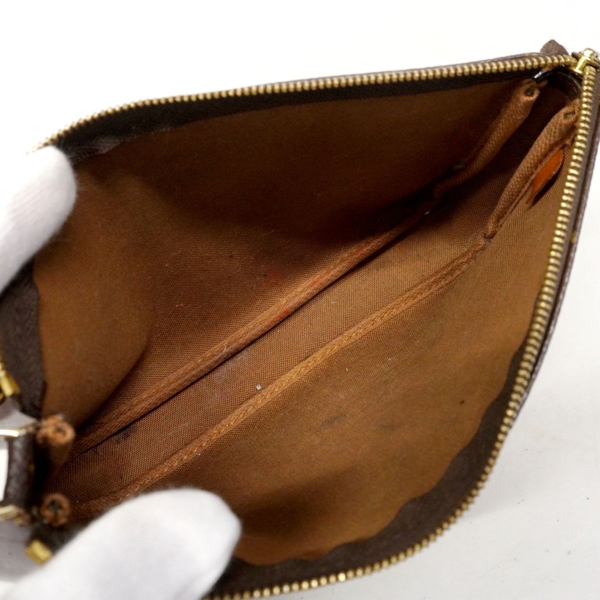 Louis Vuitton Pouch Monogram Pochette Soir Brown — view 4
