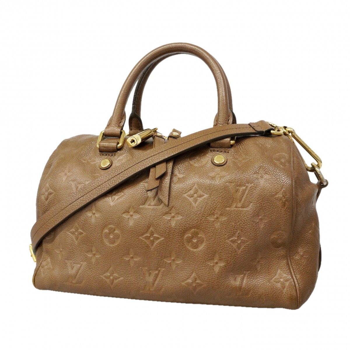 Louis Vuitton Handbag Monogram Empreinte Speedy Bandouliere 25 Blanc 2-Way