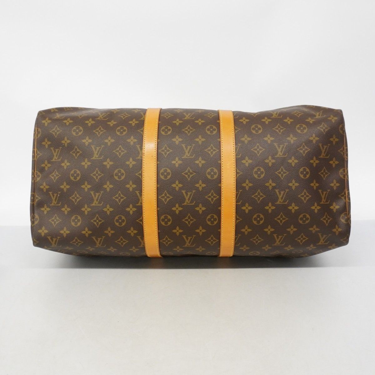 Louis Vuitton Boston Bag Monogram Keepall 55 Brown — view 3