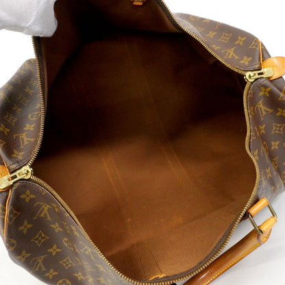 Louis Vuitton Boston Bag Monogram Keepall 55 Brown — view 4