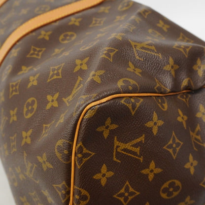 Louis Vuitton Boston Bag Monogram Keepall 55 Brown — view 7