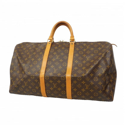 Louis Vuitton Boston Bag Monogram Keepall 55 Brown