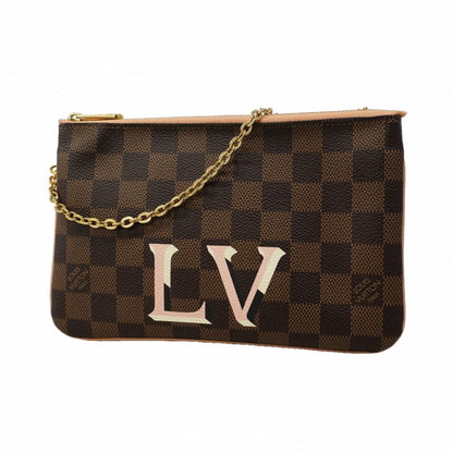 Louis Vuitton Shoulder Bag Damier Pochette zip Ebenuladies