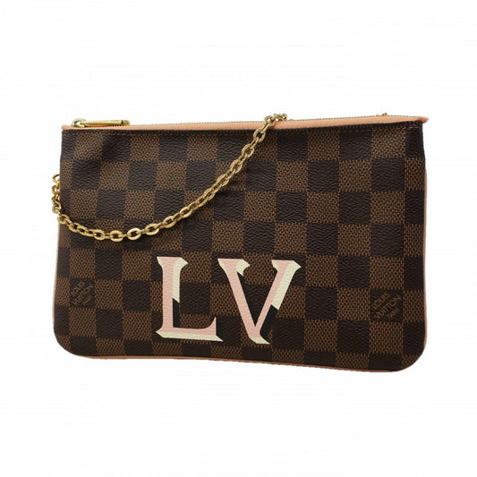 Louis Vuitton Shoulder Bag Damier Pochette zip Ebenuladies