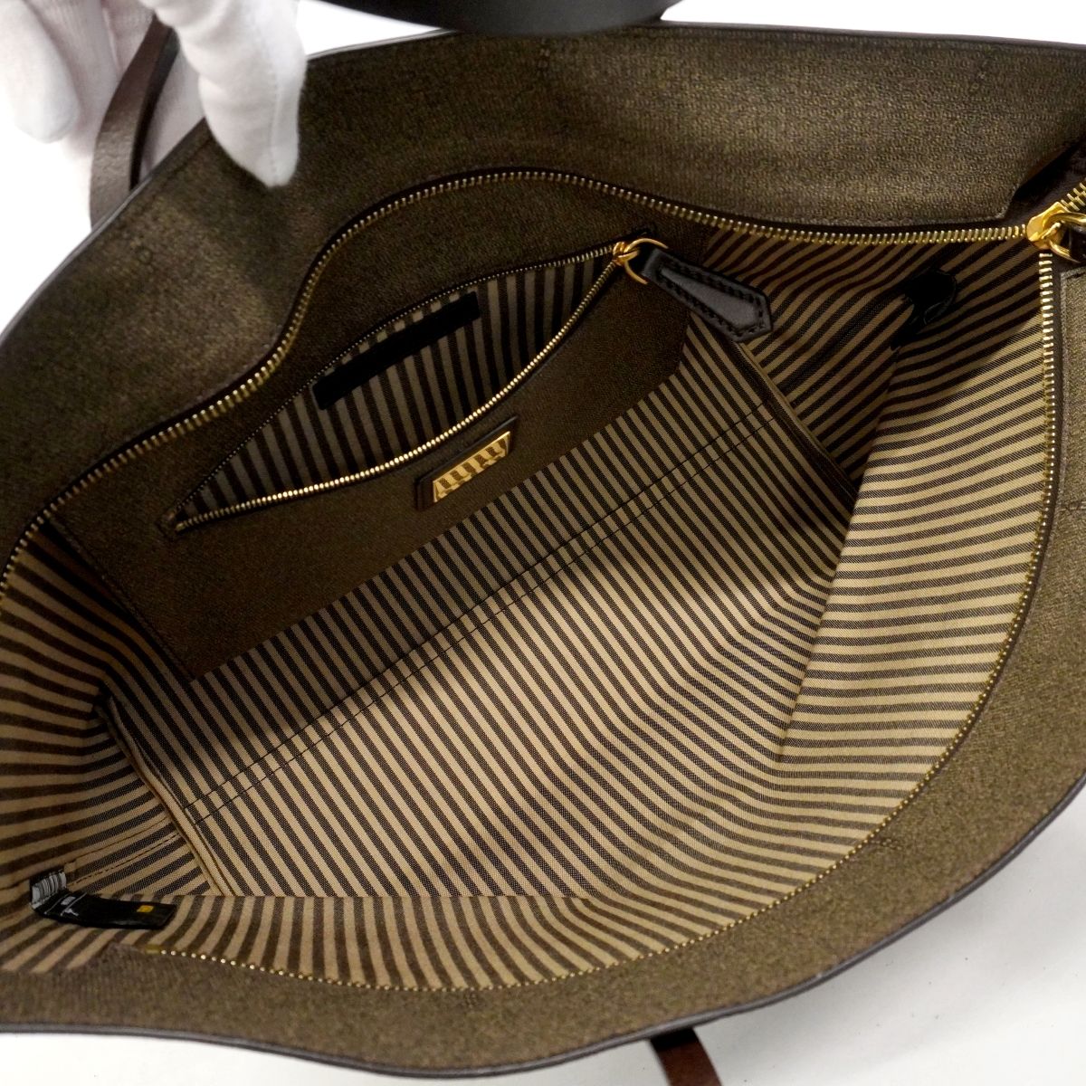 Fendi Tote Zucca Brown Gold — view 4