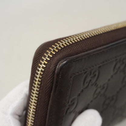 Gucci Wallet Guccissima Interlocking Leather Darkbrown Chien Panning Gold — view 8