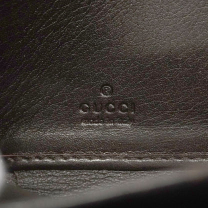 Gucci Wallet Guccissima Interlocking Leather Darkbrown Chien Panning Gold — view 5