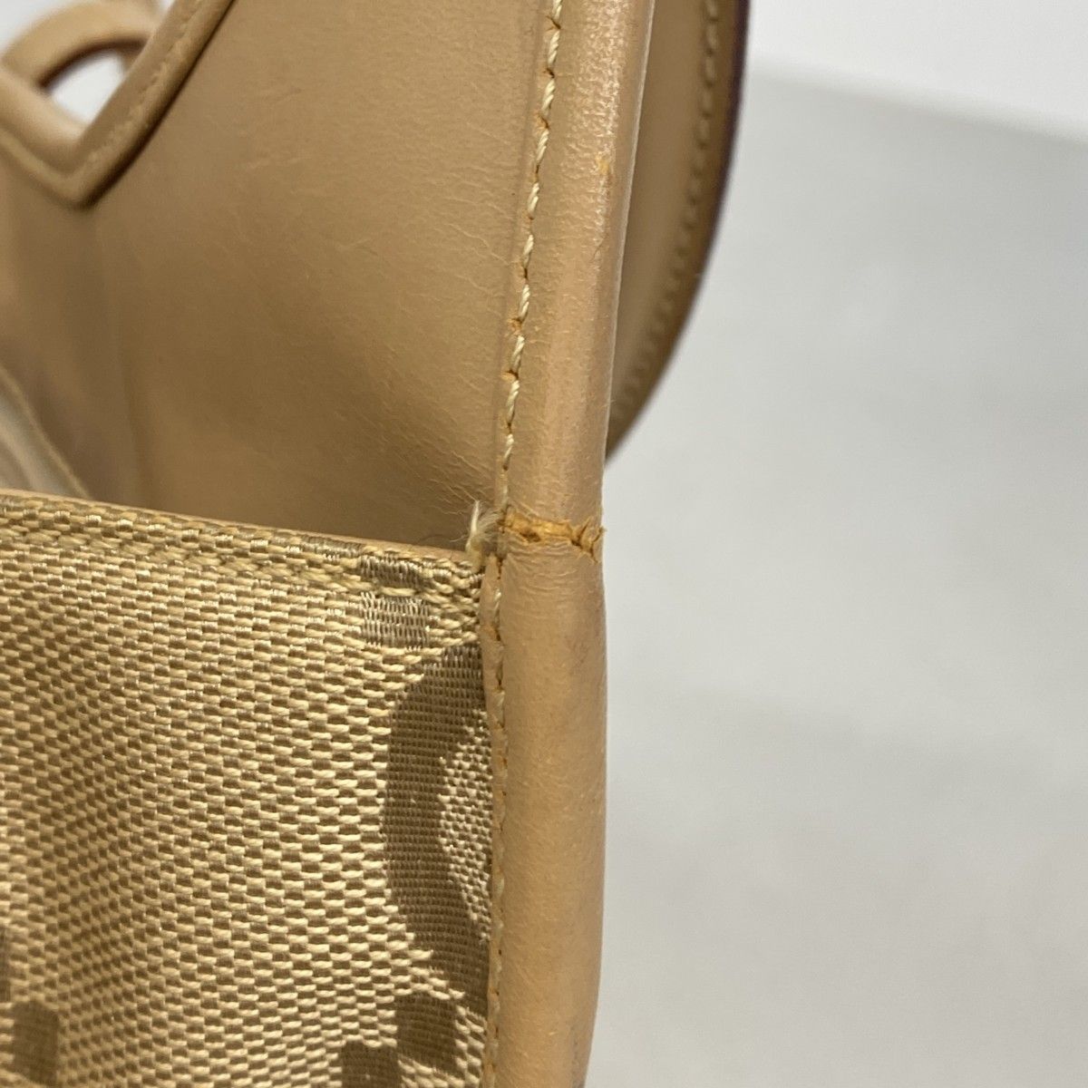 Gucci Handbag Jackie Jumbo GG 002 Canvas Lightbrown Silver — view 8