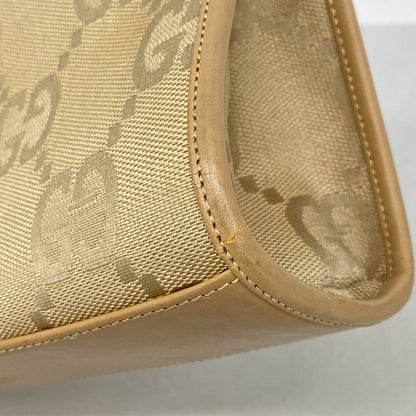 Gucci Handbag Jackie Jumbo GG 002 Canvas Lightbrown Silver — view 7