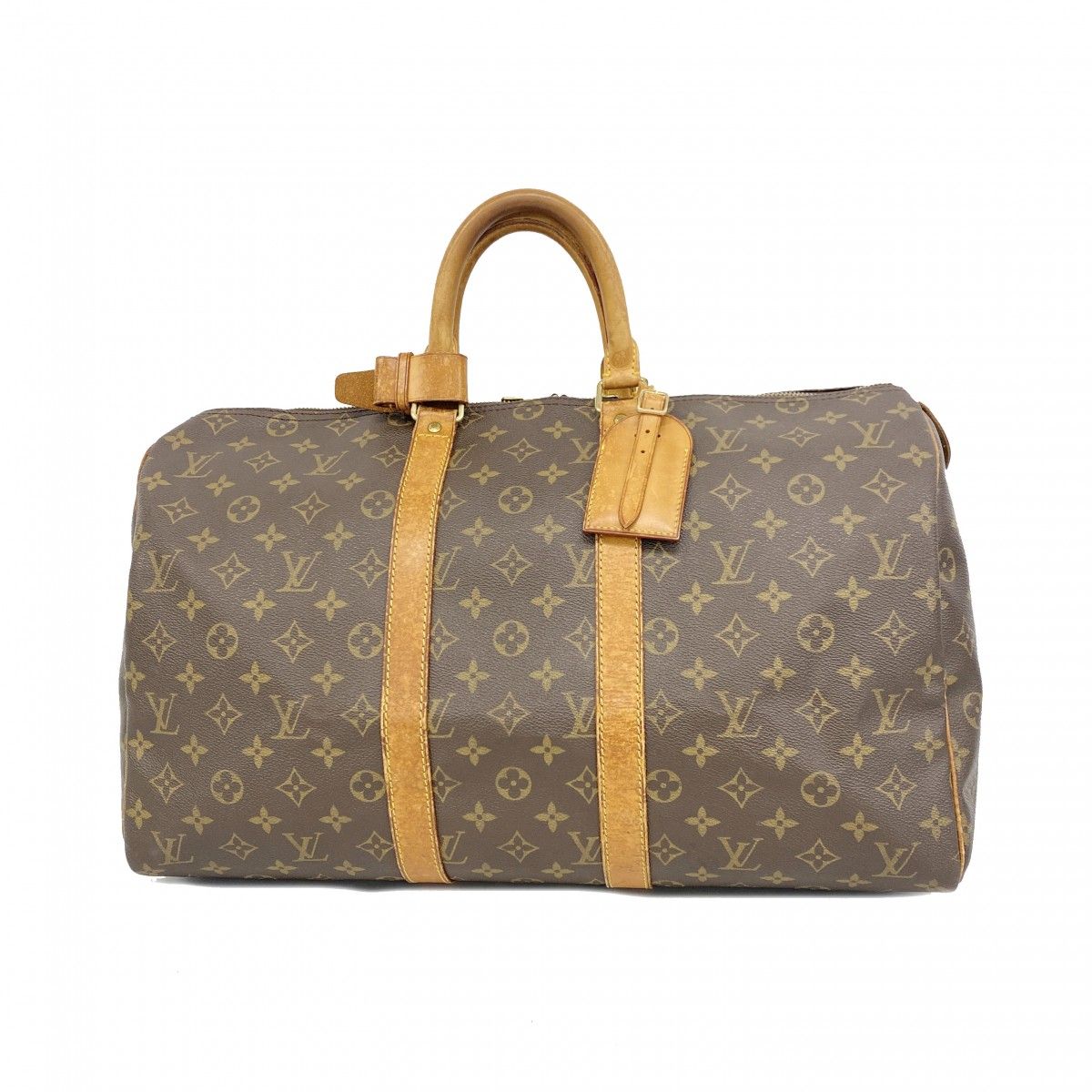 Louis Vuitton Boston Bag Monogram Keepall 45 Brown