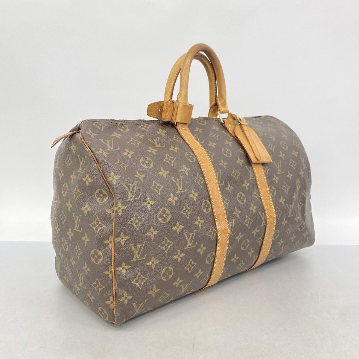 Louis Vuitton Boston Bag Monogram Keepall 45 Brown — view 2