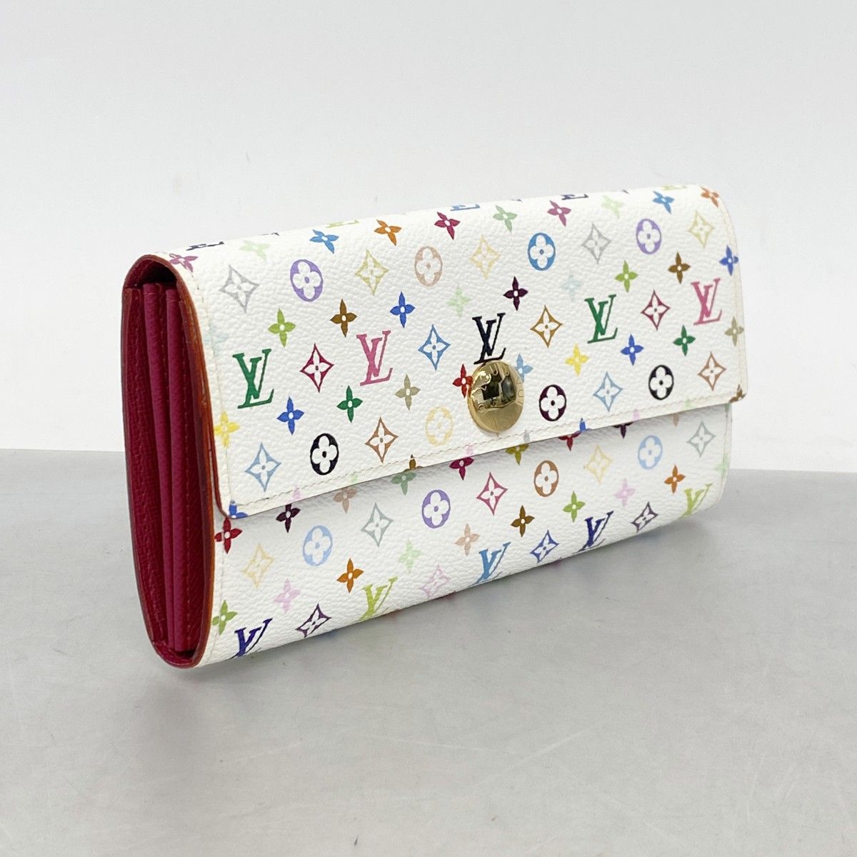 Louis Vuitton Wallet Monogram Multicolor Portefeuille Sarah Blanc — view 2