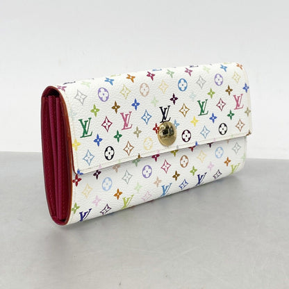 Louis Vuitton Wallet Monogram Multicolor Portefeuille Sarah Blanc — view 2