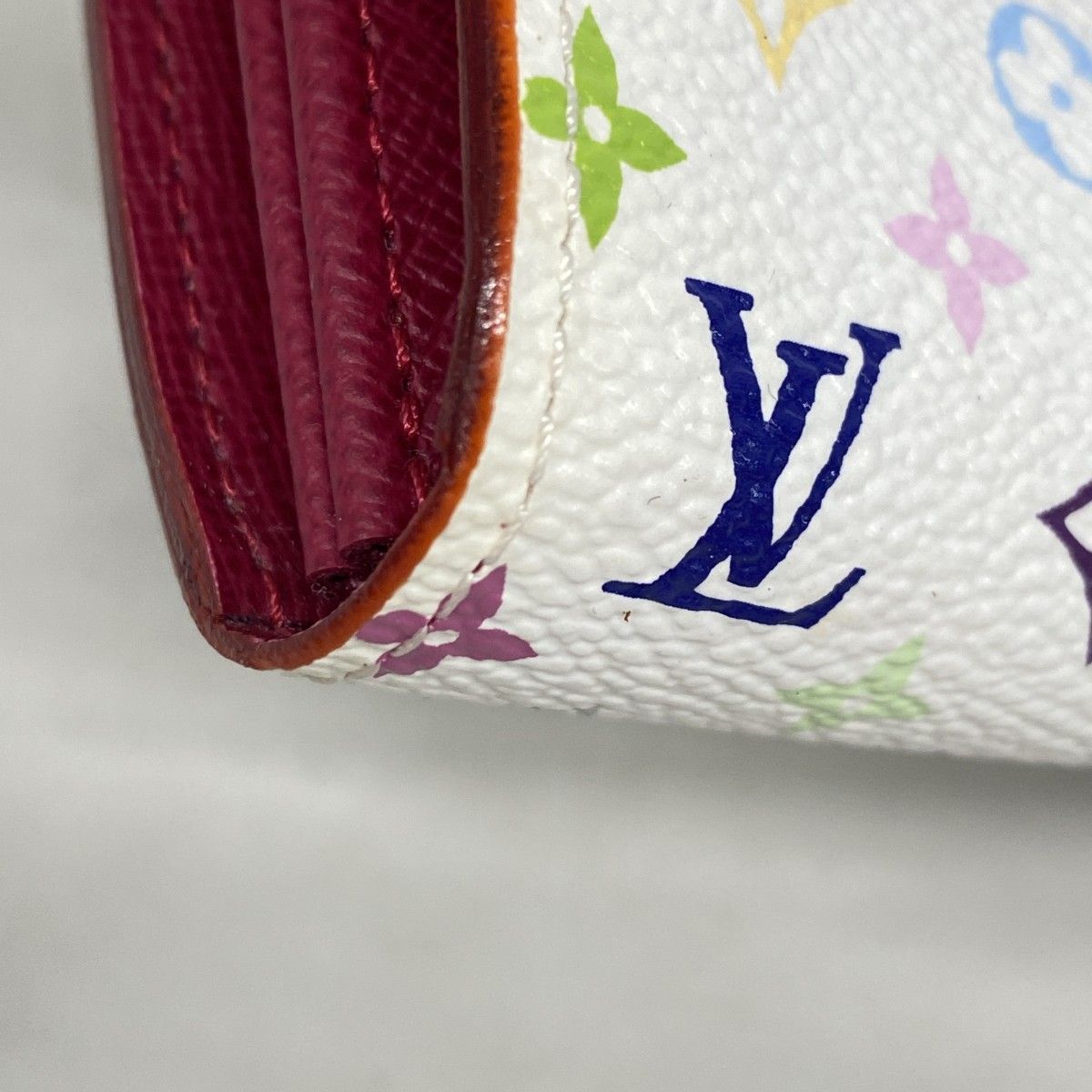 Louis Vuitton Wallet Monogram Multicolor Portefeuille Sarah Blanc — view 7