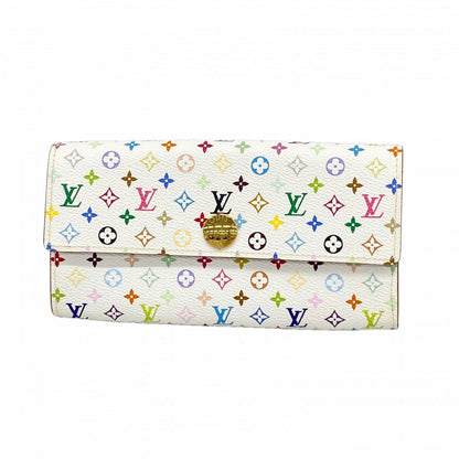 Louis Vuitton Wallet Monogram Multicolor Portefeuille Sarah Blanc