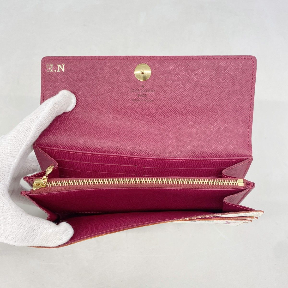 Louis Vuitton Wallet Monogram Multicolor Portefeuille Sarah Blanc — view 3