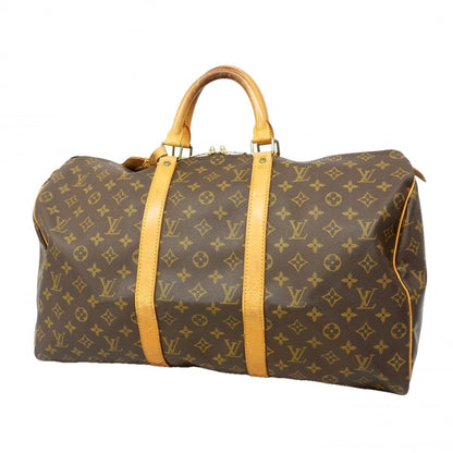 Louis Vuitton Boston Bag Monogram Keepall 50 Brown