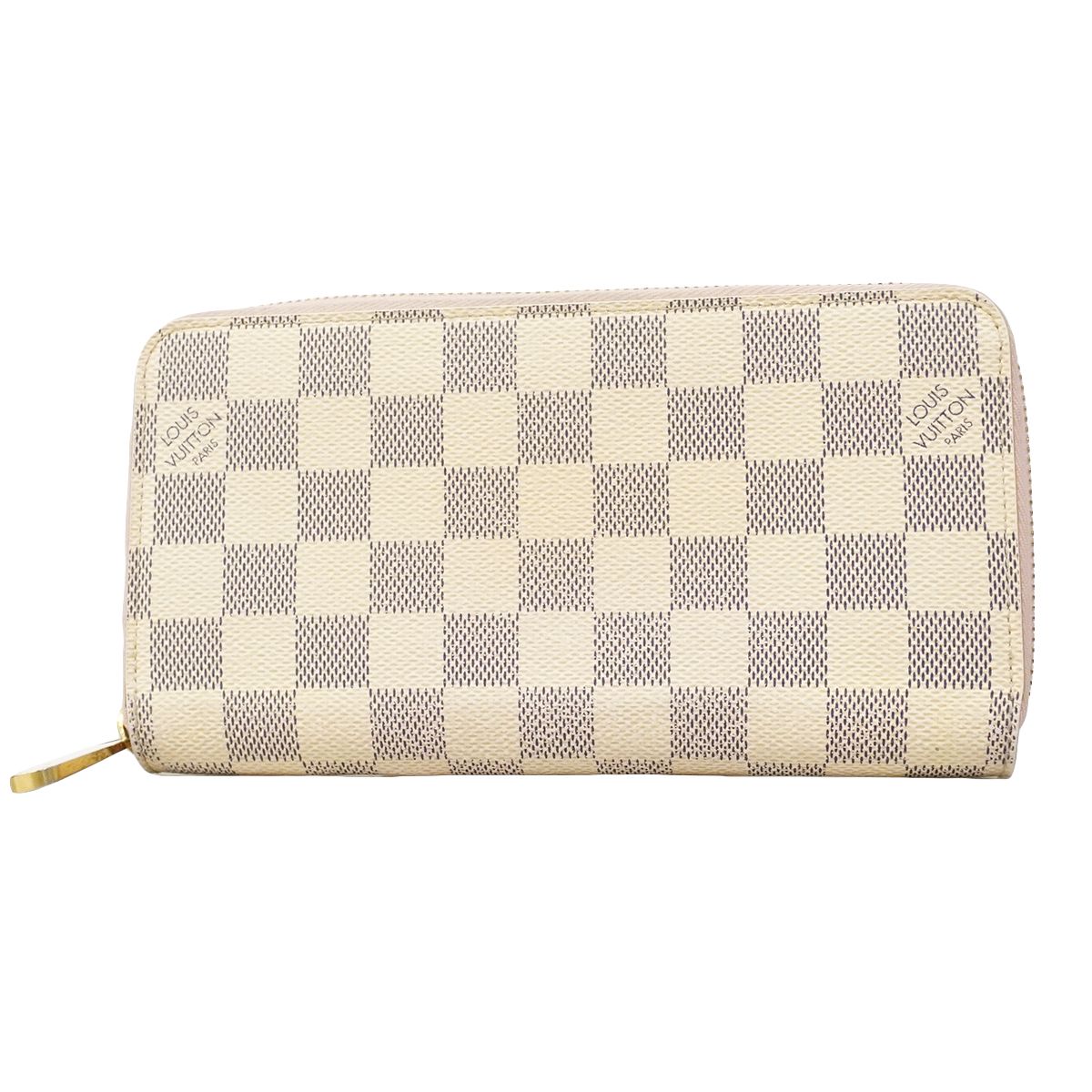 Louis Vuitton Wallet Damier Azur Zippy White