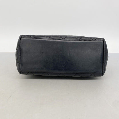 Chanel Handbag Quilted Lambskin Black Gold — view 3