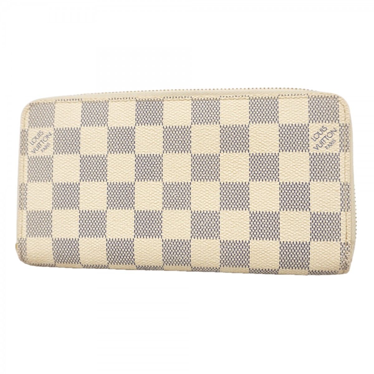 Louis Vuitton Wallet Damier Azur Zippy White