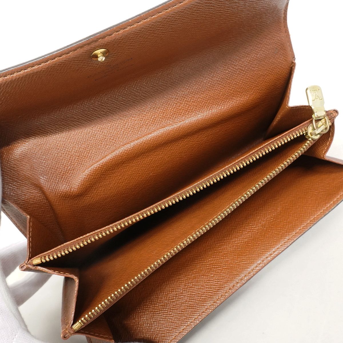 Louis Vuitton Wallet Monogram Pochette Porte-Monnaie Cles Brown — view 4