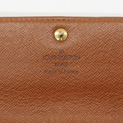 Louis Vuitton Wallet Monogram Pochette Porte-Monnaie Cles Brown — view 5