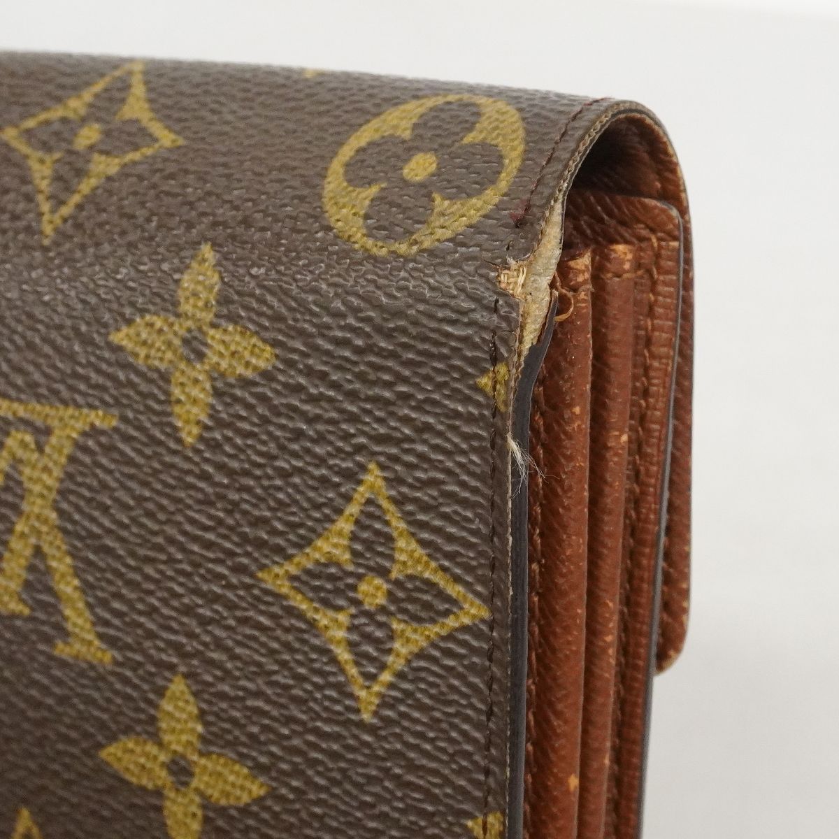 Louis Vuitton Wallet Monogram Pochette Porte-Monnaie Cles Brown — view 6