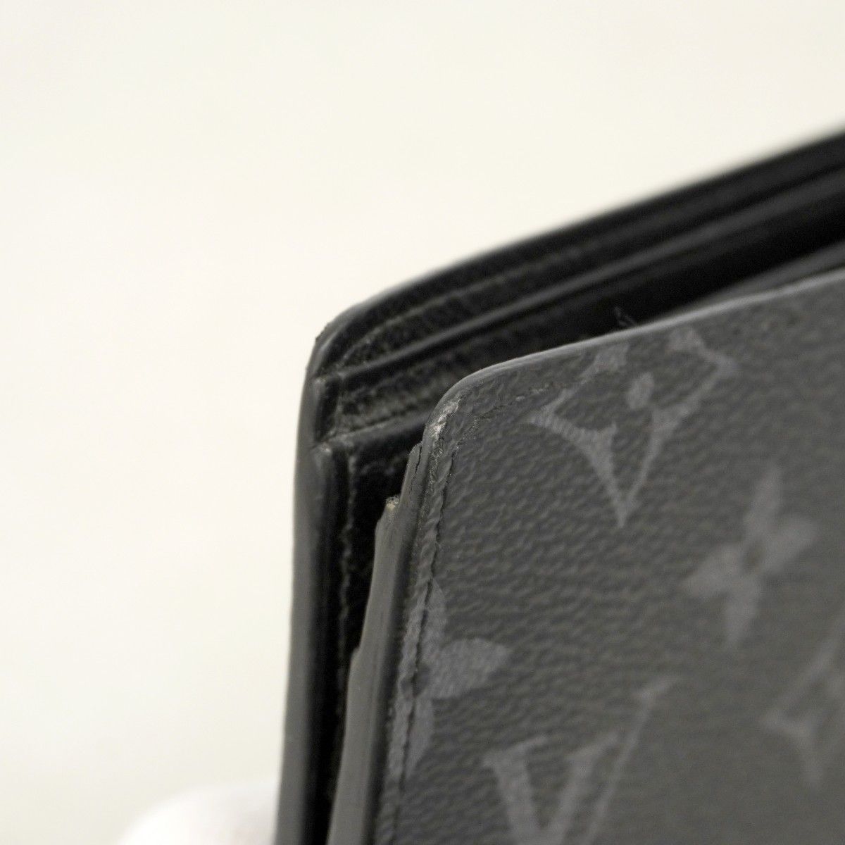Louis Vuitton Wallet Monogram Eclipse Portefeuille Calf Black — view 6