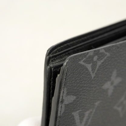 Louis Vuitton Wallet Monogram Eclipse Portefeuille Calf Black — view 6