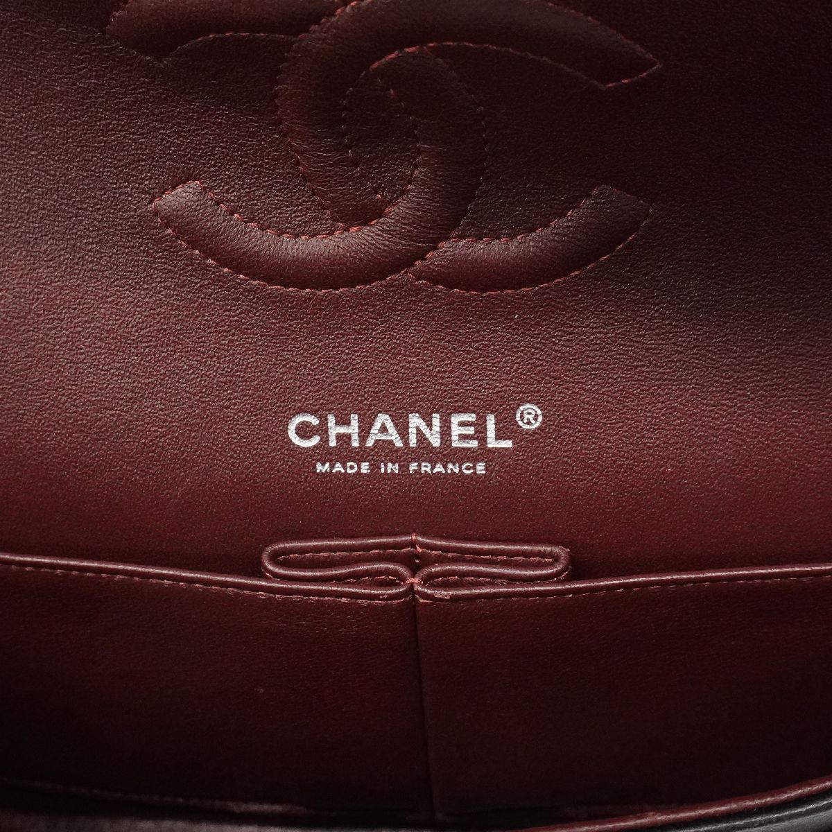Chanel Shoulder Bag Quilted Lambskin Black Silver — view 5