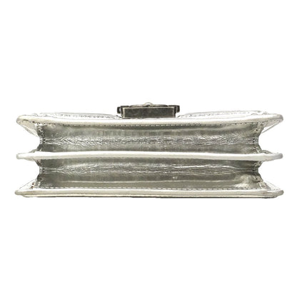 Chanel Shoulder Bag Boy Silver — view 3