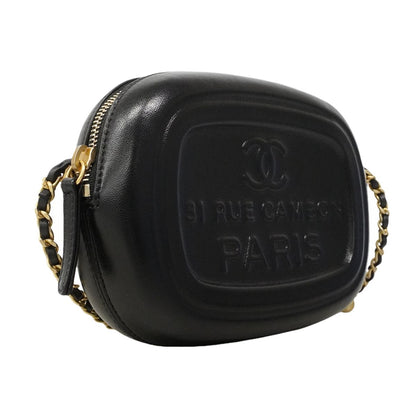 Chanel Shoulder Bag Lambskin Black Gold — view 2