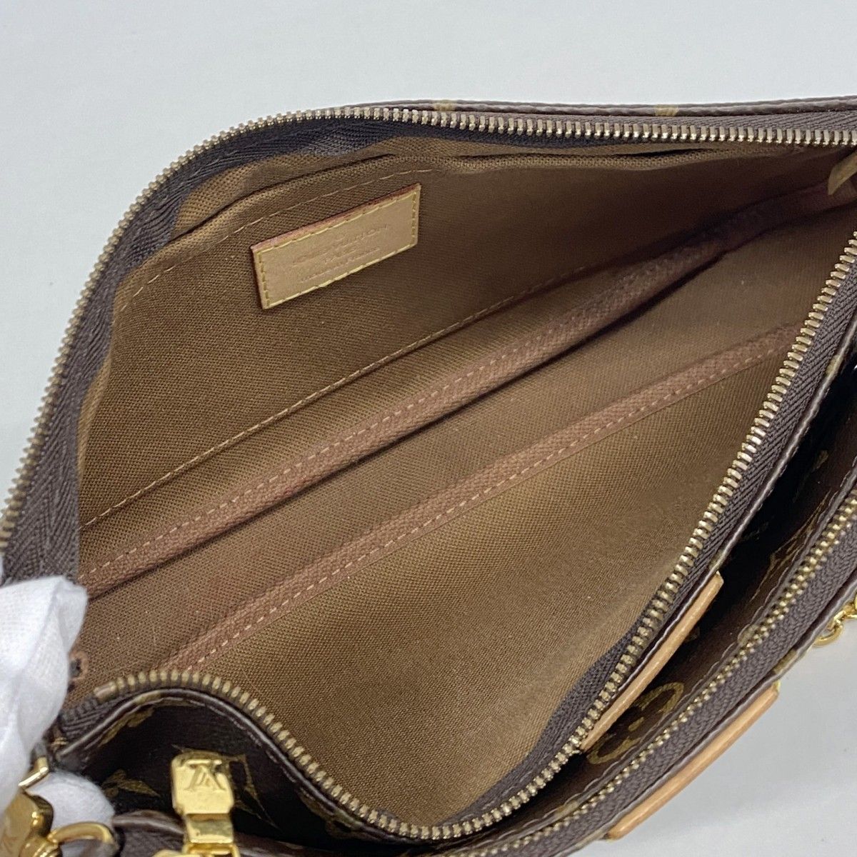 Louis Vuitton Handbag Monogram Multypochette Soir Khaki 2-Way — view 4
