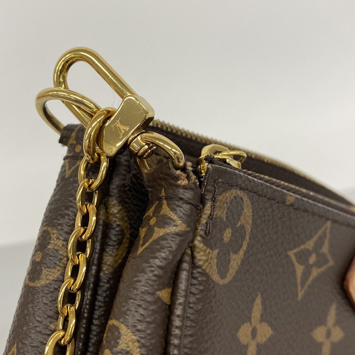 Louis Vuitton Handbag Monogram Multypochette Soir Khaki 2-Way — view 6