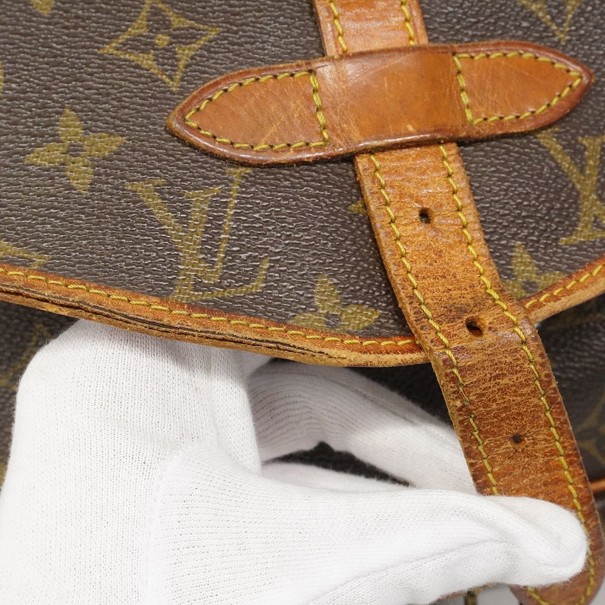Louis Vuitton Shoulder Bag Monogram Saumur 30 Brown — view 7