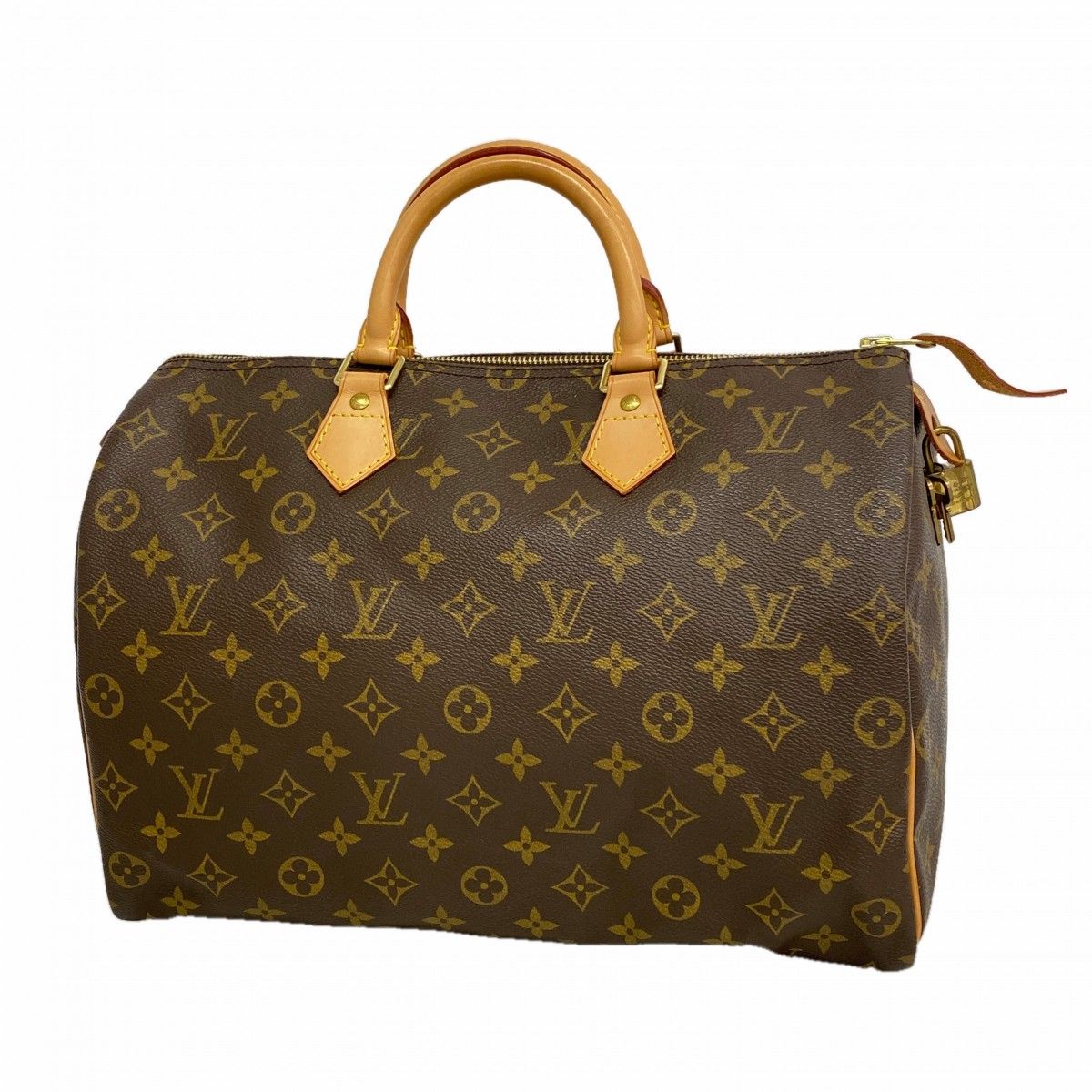 Louis Vuitton Handbag Monogram Speedy 35 Brown