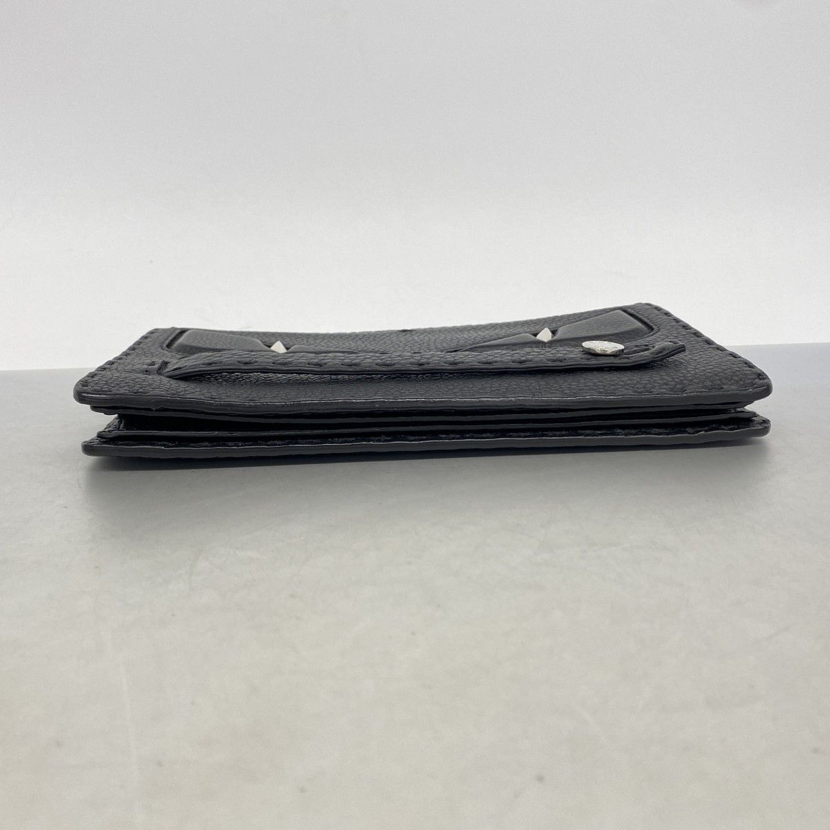 Fendi Clutch Montstar Selleria Leather Black Silver — view 3