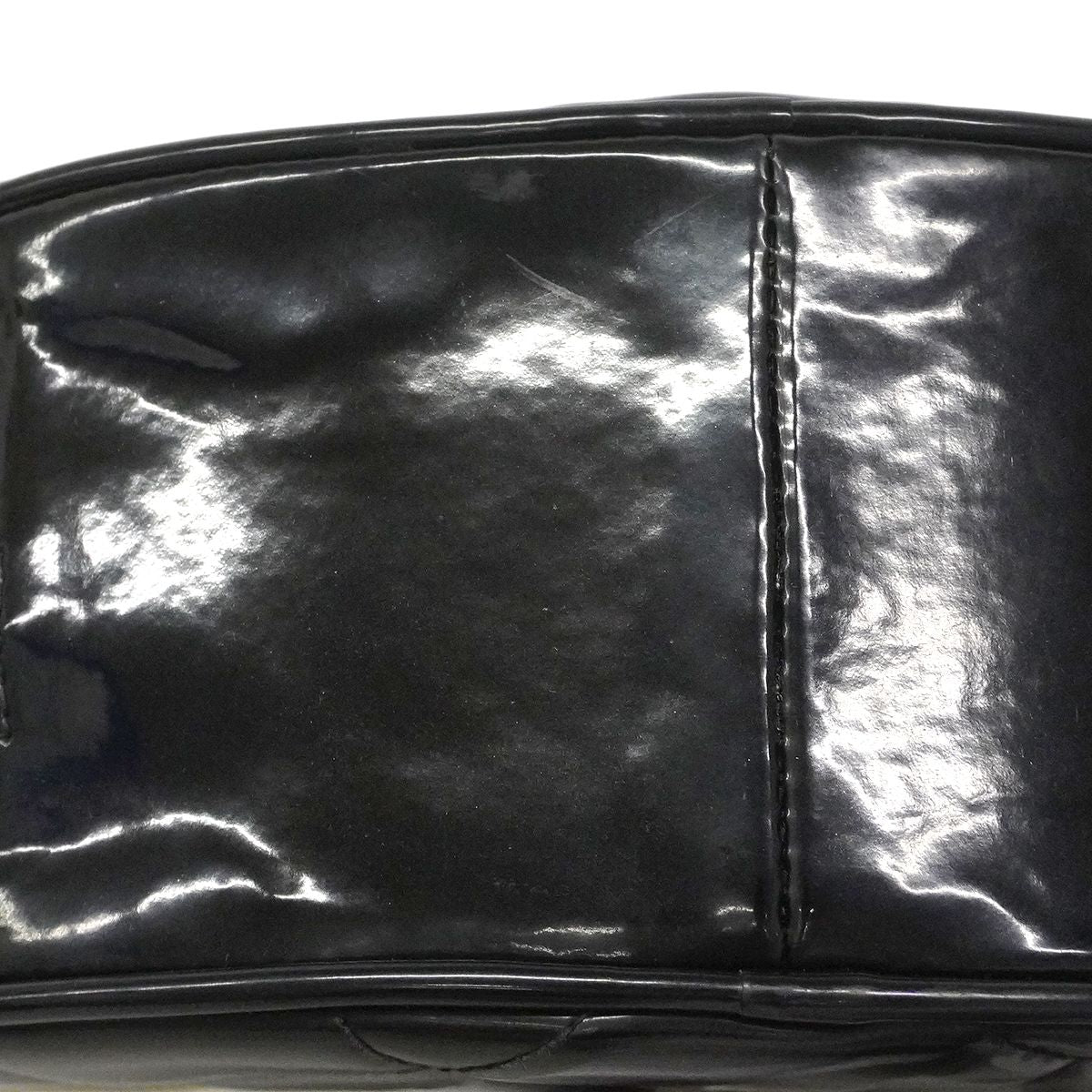 Chanel Handbag Patent Leather Black Gold — view 6