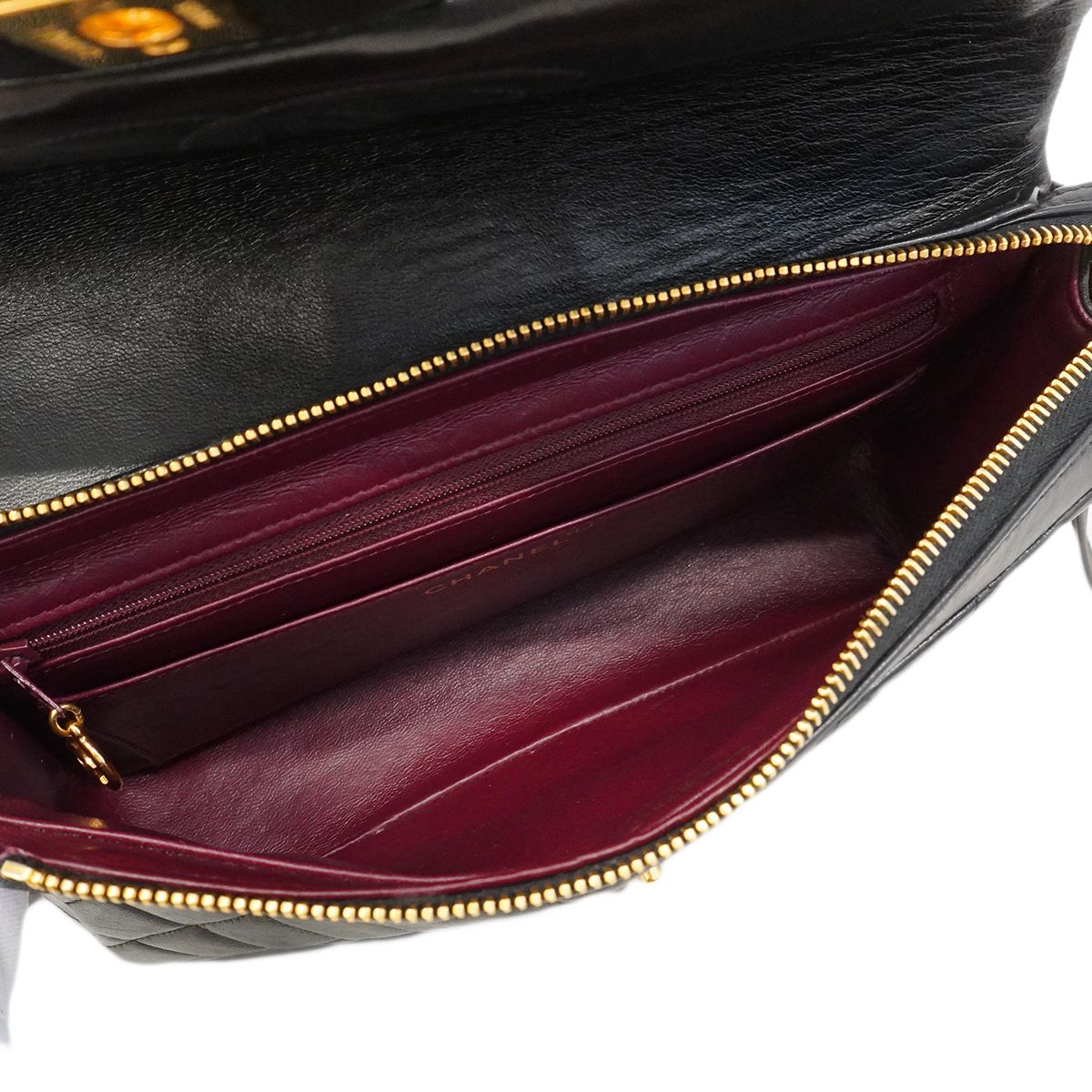 Chanel Backpack Quilted Lambskin Black Gold — view 4