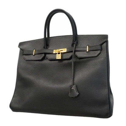 Hermes Handbag Birkin 40 Black Gold