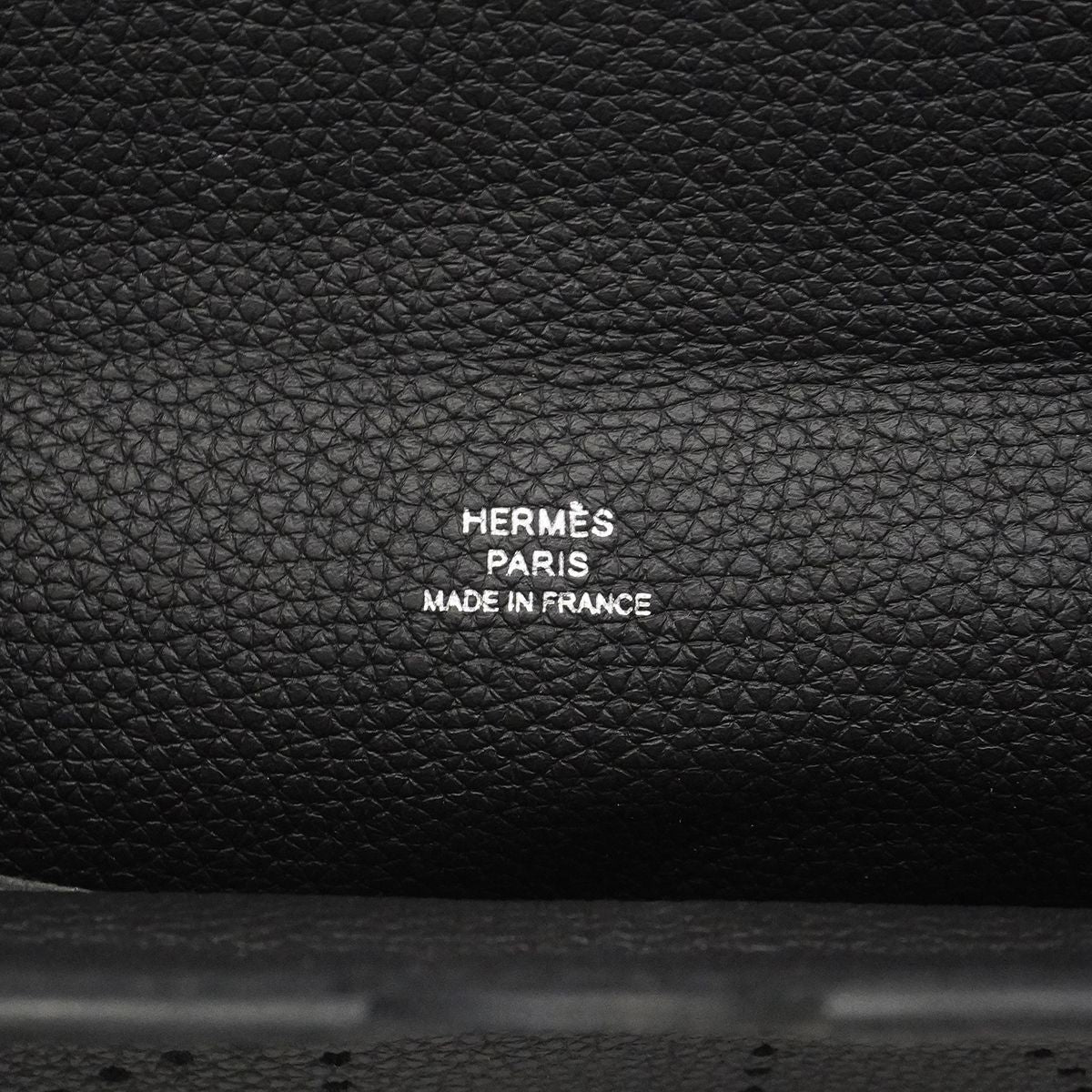 Hermes Shoulder Bag Togo Black Silver — view 5