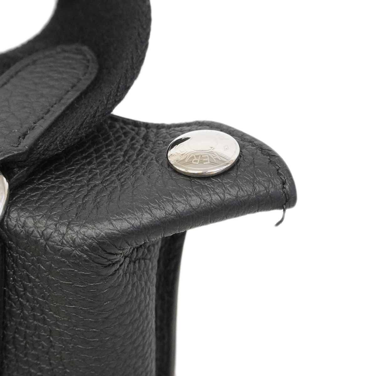 Hermes Shoulder Bag Togo Black Silver — view 6